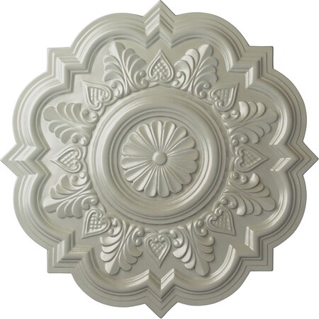 Ekena Millwork Deria Ceiling Medallion (Fits Canopies up to 6"), Hand-Painted Flash Copper, 20 1/4"OD x 1 1/2"P CM20DRFCS